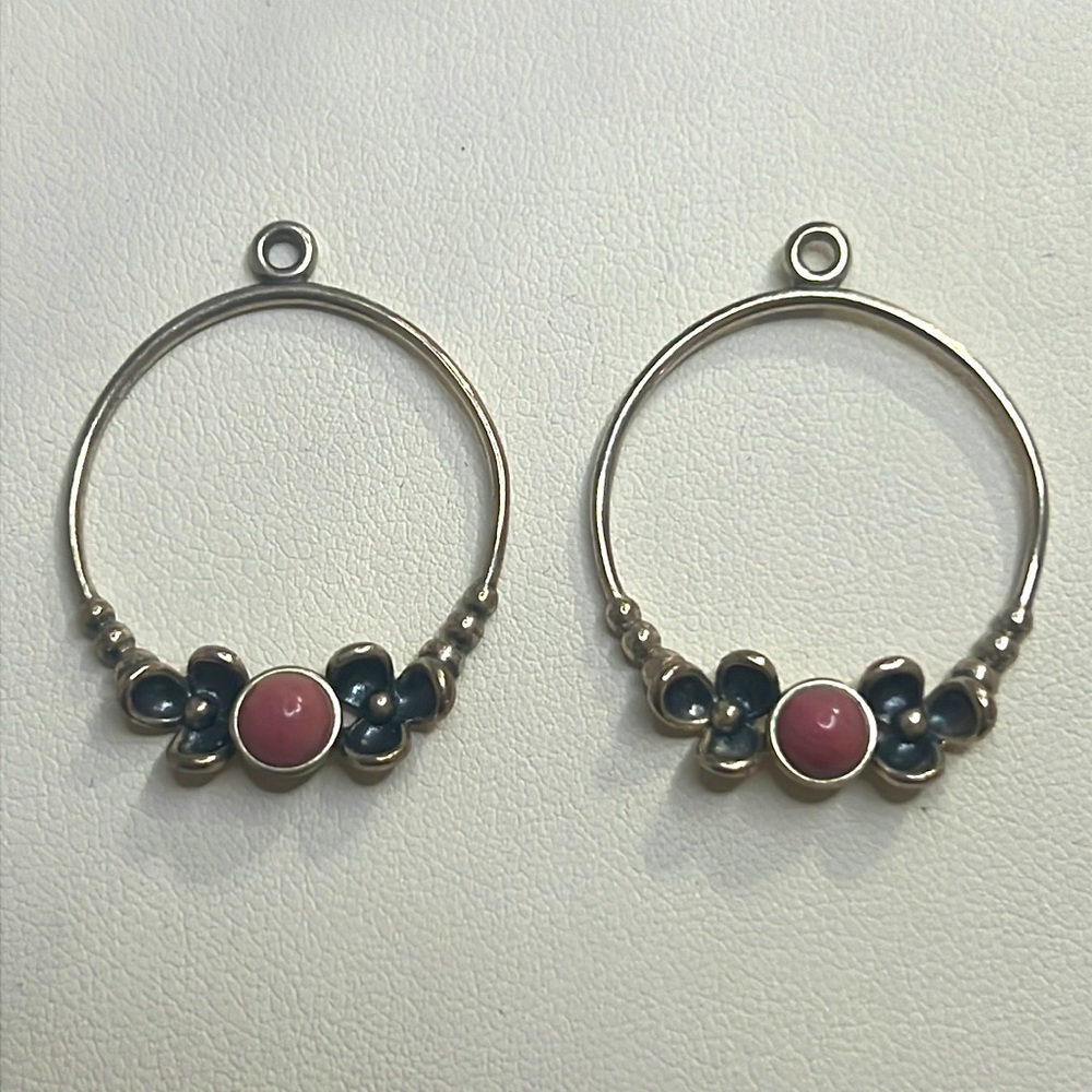 Rare Retired Pandora Wanda’s Garden Compose Earring Charms